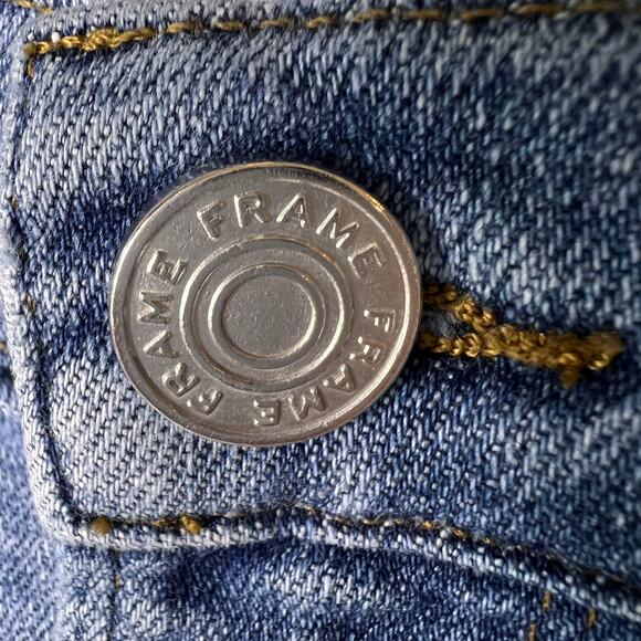 Frame Jeans Womens Size 29 Alemany Grind Light Washed Skinny Cotton Blend - Picture 10 of 16